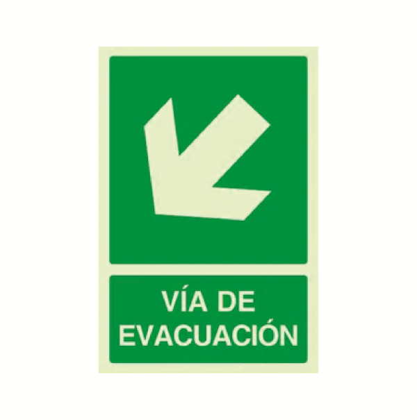 Vía de evacuación (abajo - izquierda)
