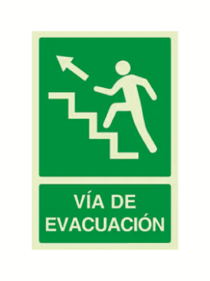 Vía de evacuación (arriba - izquierda)