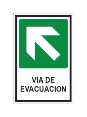 Vía de evacuación (izquierda - arriba)