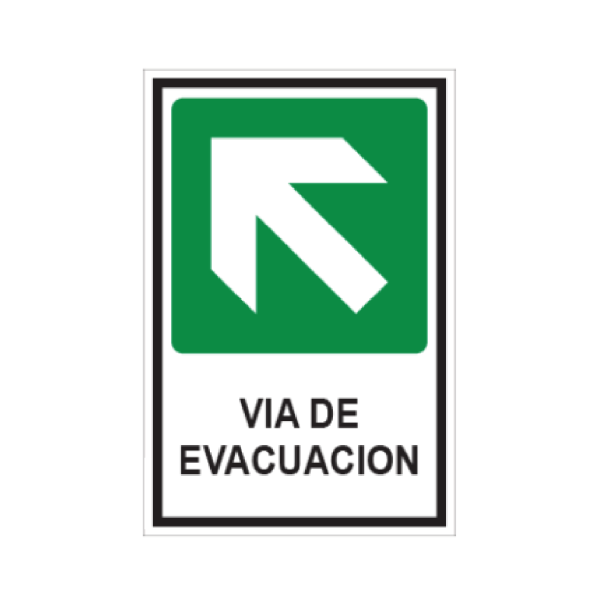 Vía de evacuación (izquierda - arriba)