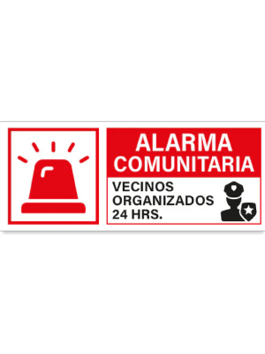 Alarma comunitaria vecinos organizados 24 Hrs