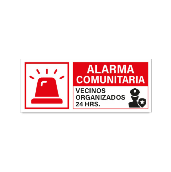 Alarma comunitaria vecinos organizados 24 Hrs