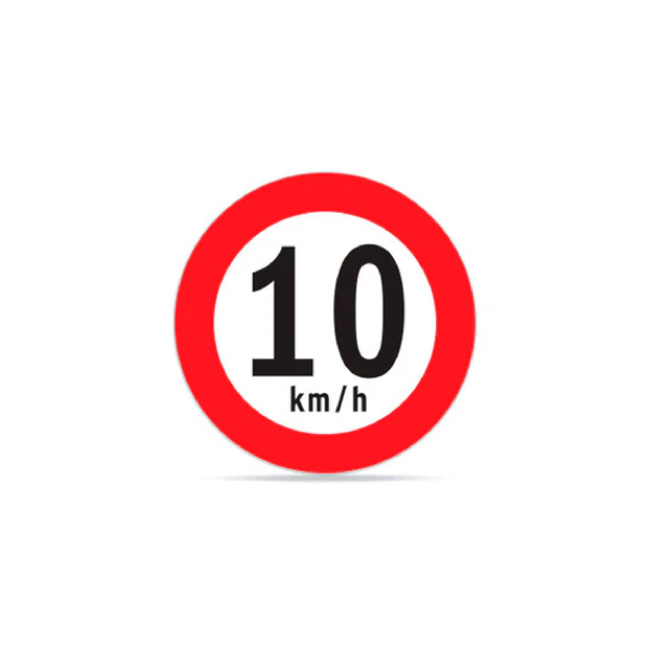 Velocidad máxima 10 km