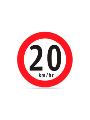 Velocidad máxima 20 km