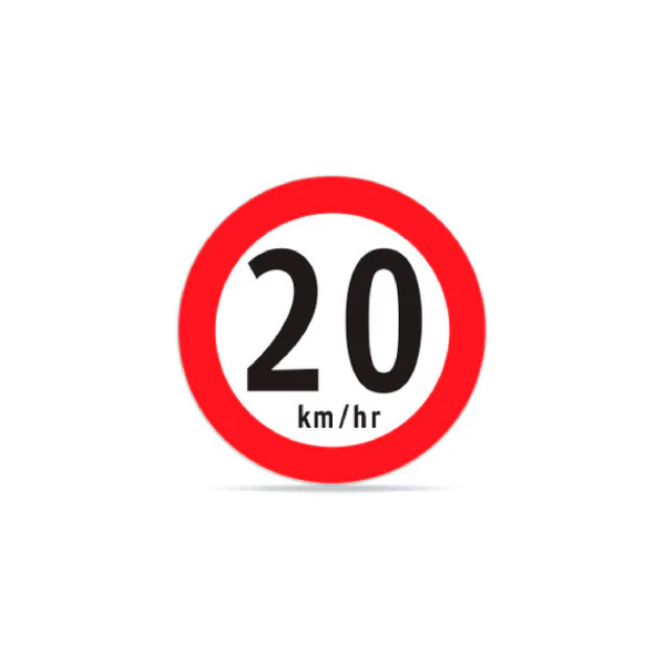 Velocidad máxima 20 km