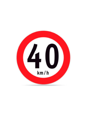 Velocidad máxima 40 km