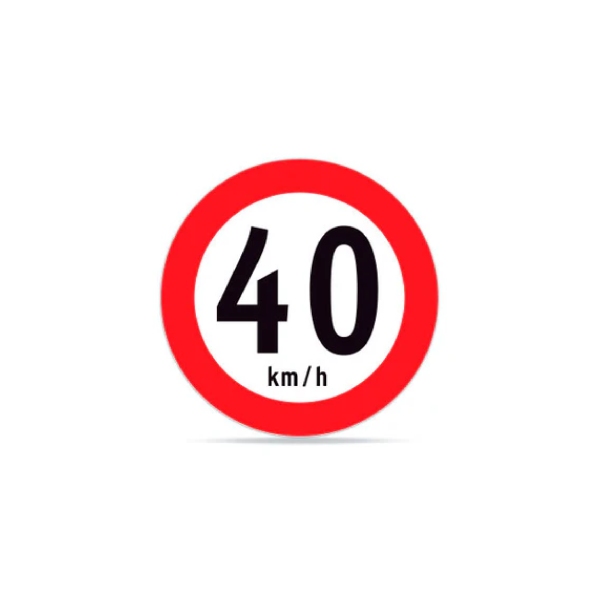 Velocidad máxima 40 km
