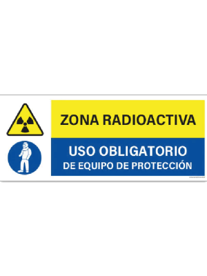Zona radioactiva - Uso de equipo de protección
