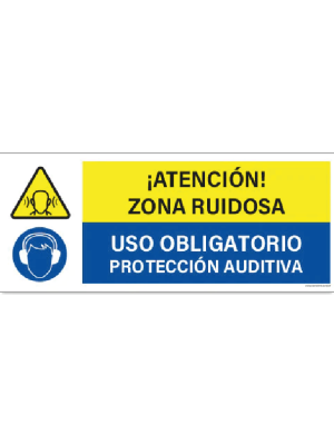 Zona ruidosa - Uso protección auditiva