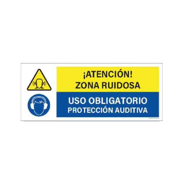 Zona ruidosa - Uso protección auditiva