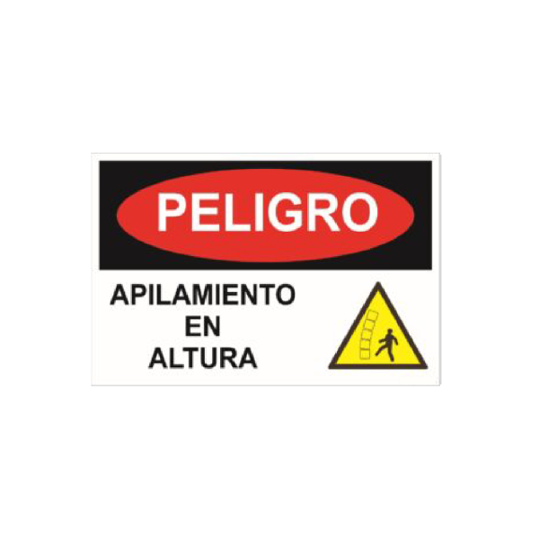 Peligro - Apilamiento en altura