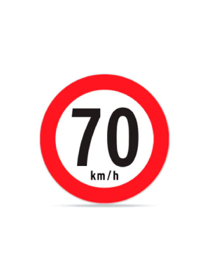 Velocidad máxima 70 km