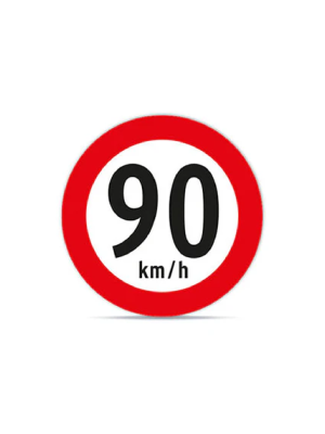 Velocidad máxima 90 km