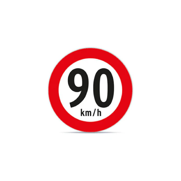 Velocidad máxima 90 km