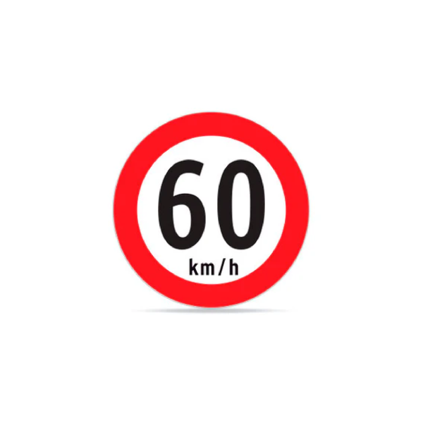 Velocidad máxima 60 km