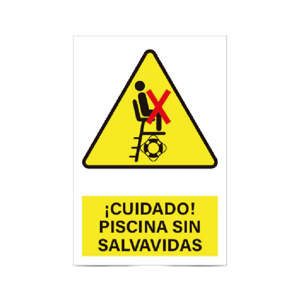 ¡Cuidado piscina sin salvavidas!